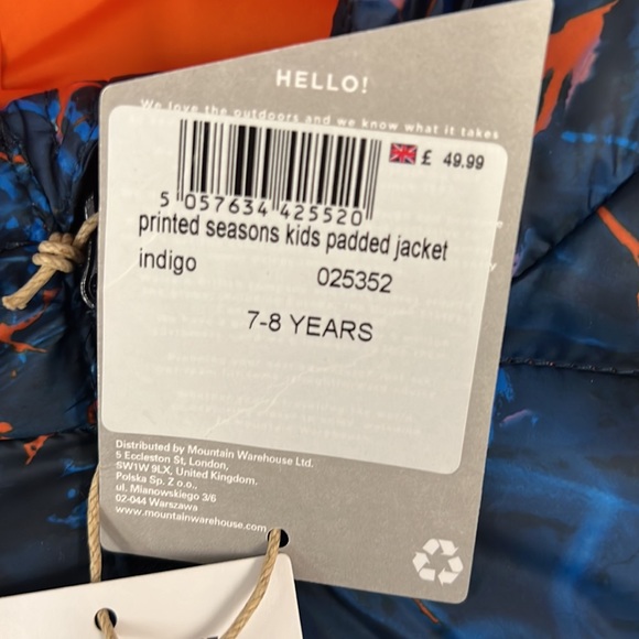 COPY - Mountain Warehouse Puffy Jacket for kids 7-8 years old Very nice new puf… - Picture 3 of 7